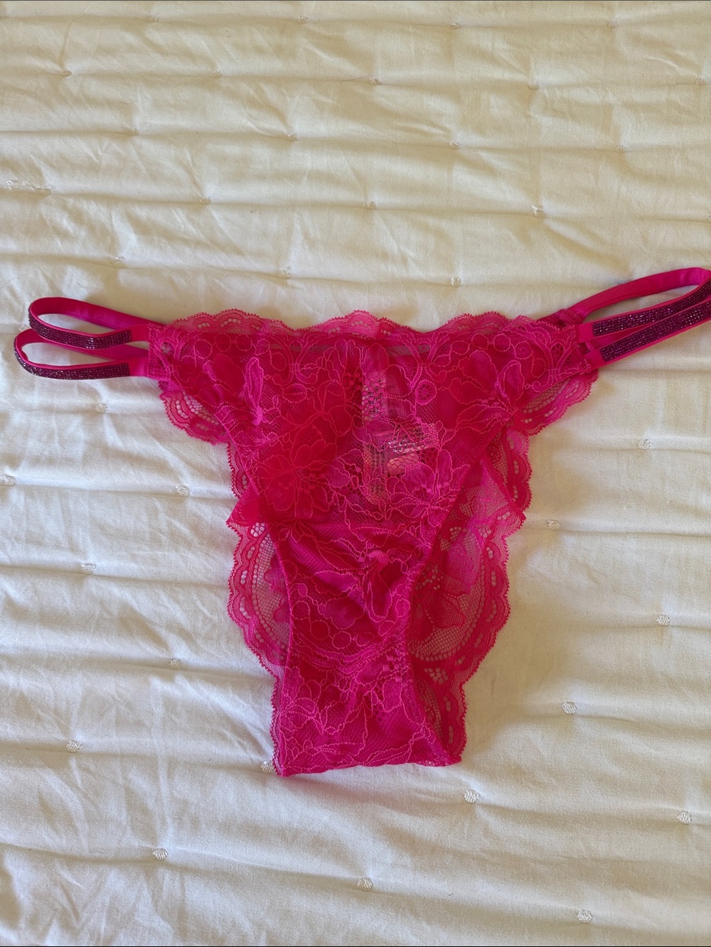 Victoria's Secret Very Sexy Lace Thong with Double Side Straps